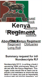 Mobile Screenshot of kenyaregiment.org