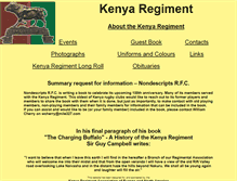 Tablet Screenshot of kenyaregiment.org
